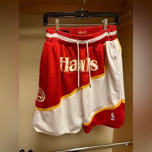Throwback Hawks NBA Shorts
